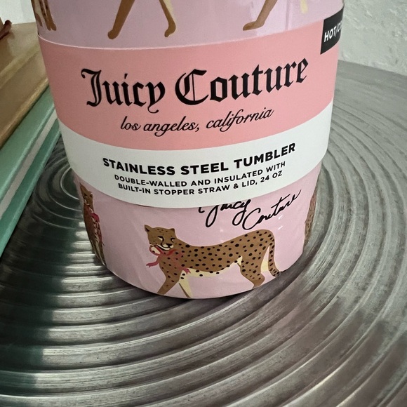 Juicy Couture NWT Pink Themed Stainless Steel
24 oz hot and cold tumbler - Picture 2 of 12